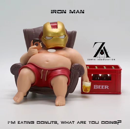 Chubby Iron Man Mark 45 Marvel Parody Funny Action Figure PVC 4.7 in [No Box]