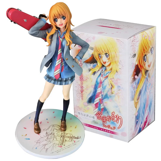 Kaori Miyazono Kawaii Your Lie in April Anime Figure Model Statue PVC 8" [Boxed]