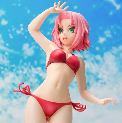Sakura Haruno Swimsuit Naruto Shippuden Anime Figure Model PVC 8.5" [No Box]