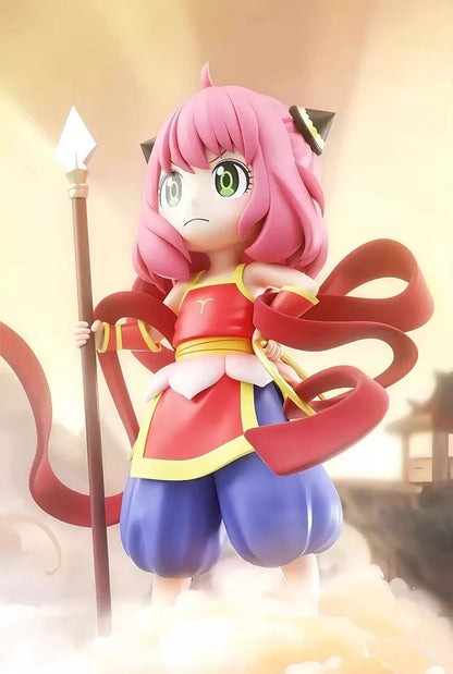 Anya Nezha Warrior Outfit Spy × Family Ne Zha Anime Figure PVC 7 in [No Box]