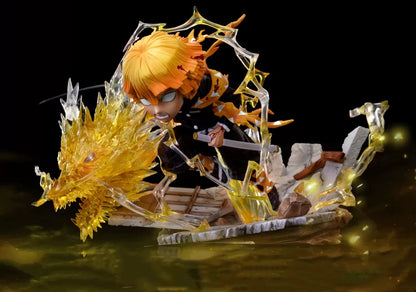 Zenitsu 7th Form Thunder Breathing Demon Slayer Chibi Anime Figurine PVC 3" [No Box]