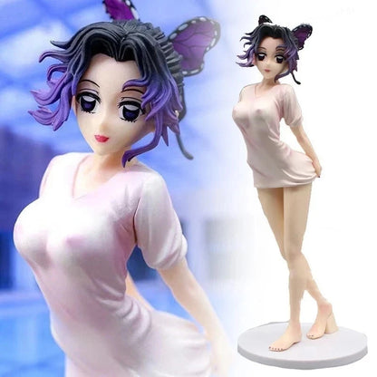 Shinobu Kocho Wet T-Shirt Demon Slayer Anime Figure PVC 9" [Adult Collectible]