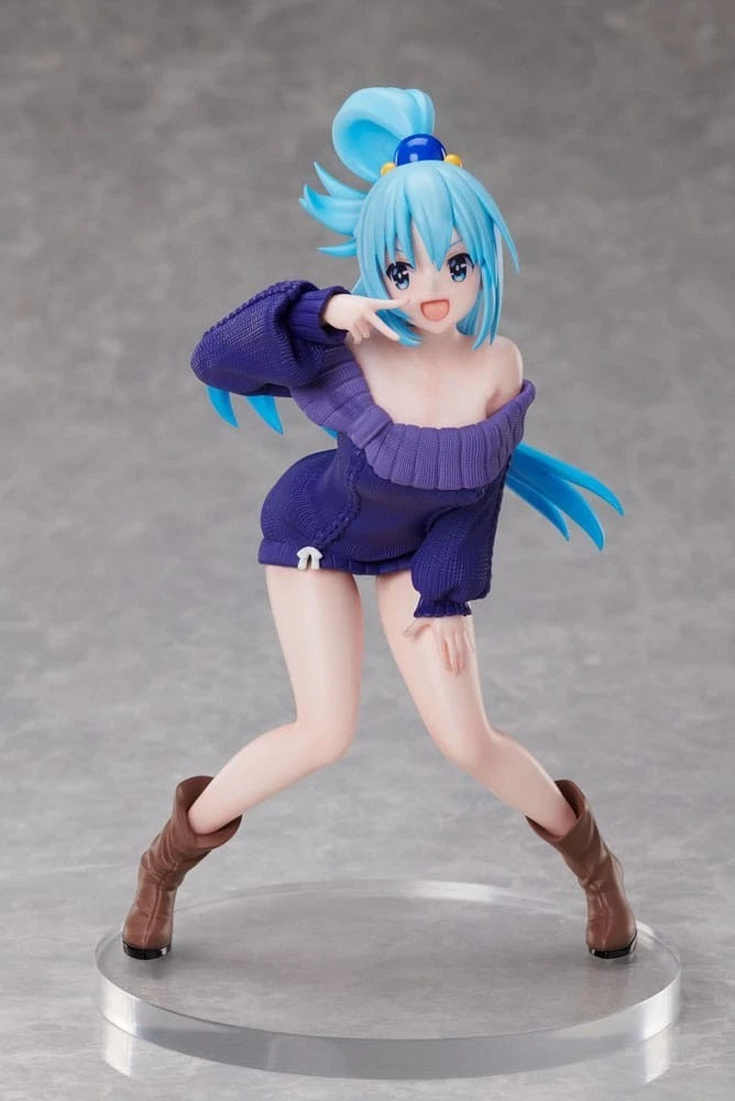 Aqua Camera Pose KonoSuba Fan-Favorite Kawaii Anime Figure PVC 8" [Boxed : Original]