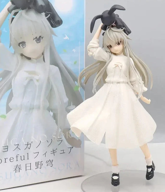 Sora Kasugano White Dress Yosuga no Sora Kawaii Anime Figure Model Statue PVC 8" [Boxed]