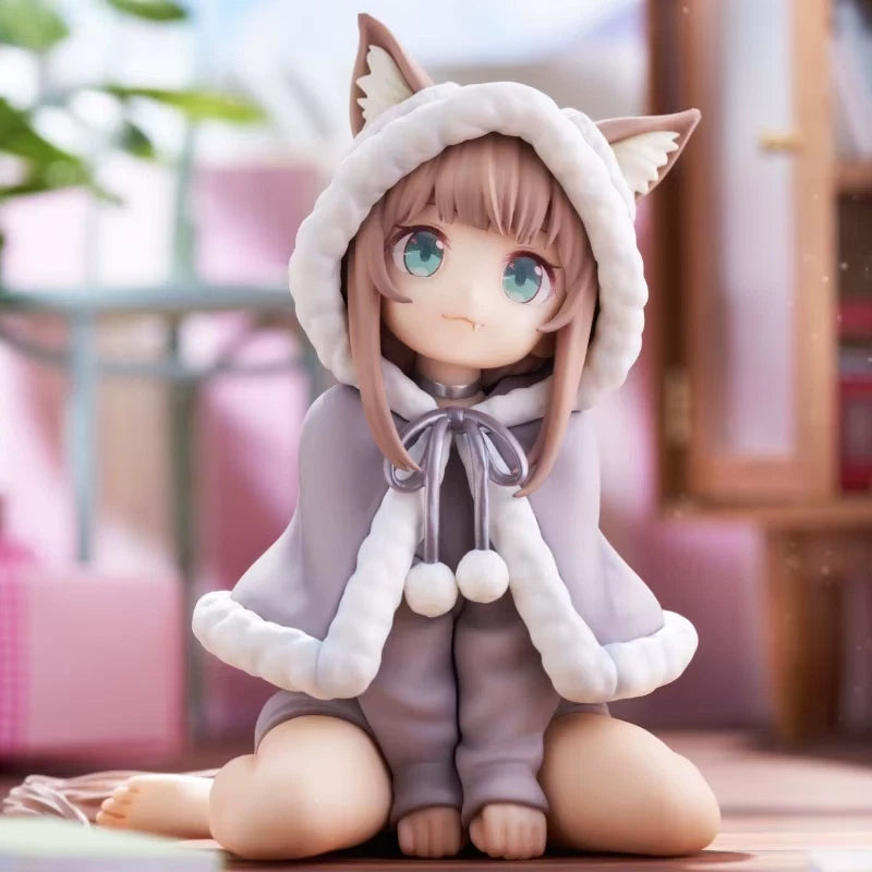 Kinako My Cat Is a Kawaii Girl Anime Cute Desktop Neko Figurine PVC 4" [Boxed]