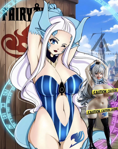Mirajane Strauss Full Bust Halphas Fairy Tail Cast Off Anime Figure PVC 9" [No Box] *Adult Collectible*
