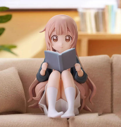 Hanako‌ Omuro Reading YuruYuri Kawaii Desktop Anime Figure Model PVC 3" [No Box]