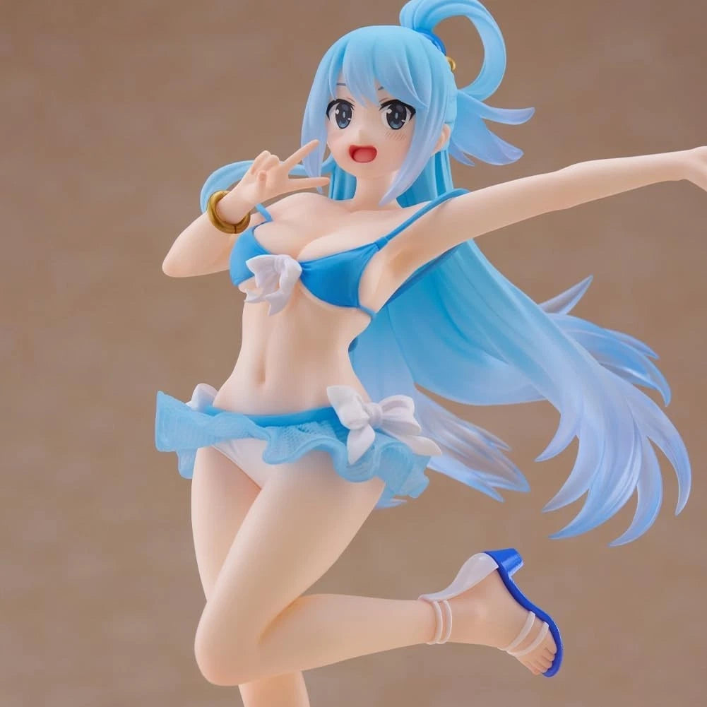 Aqua Swimsuit KonoSuba Popular Kawaii Anime Figure Model Statue PVC 7.5" [Boxed]