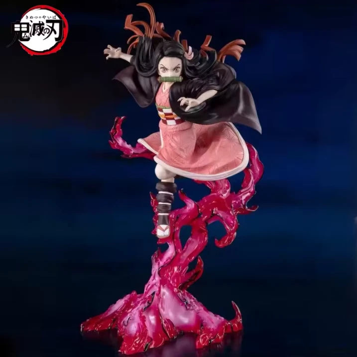 Nezuko Kamado Blood Art Demon Slayer Anime Figure Model Statue PVC 8" [No Box]