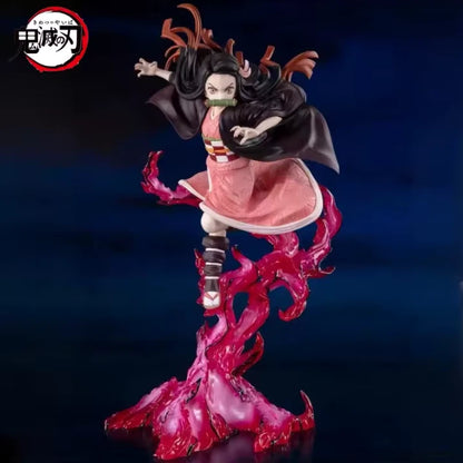 Nezuko Kamado Blood Art Demon Slayer Anime Figure Model Statue PVC 8" [No Box]