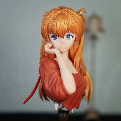 Asuka Sohryu Sculpture Neon Genesis Evangelion Cute Anime Statue PVC 9" [No Box]