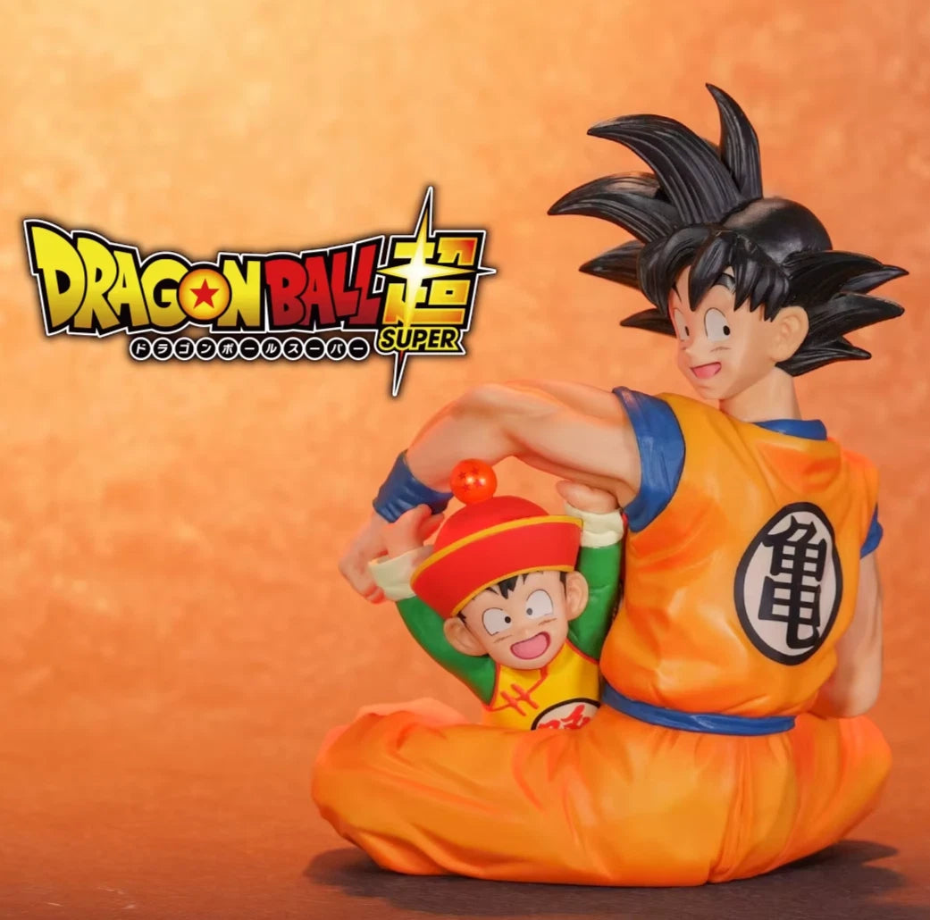 Goku & Kid Gohan Dragon Ball Z Collectible Anime Figure Model PVC 4" [No Box]