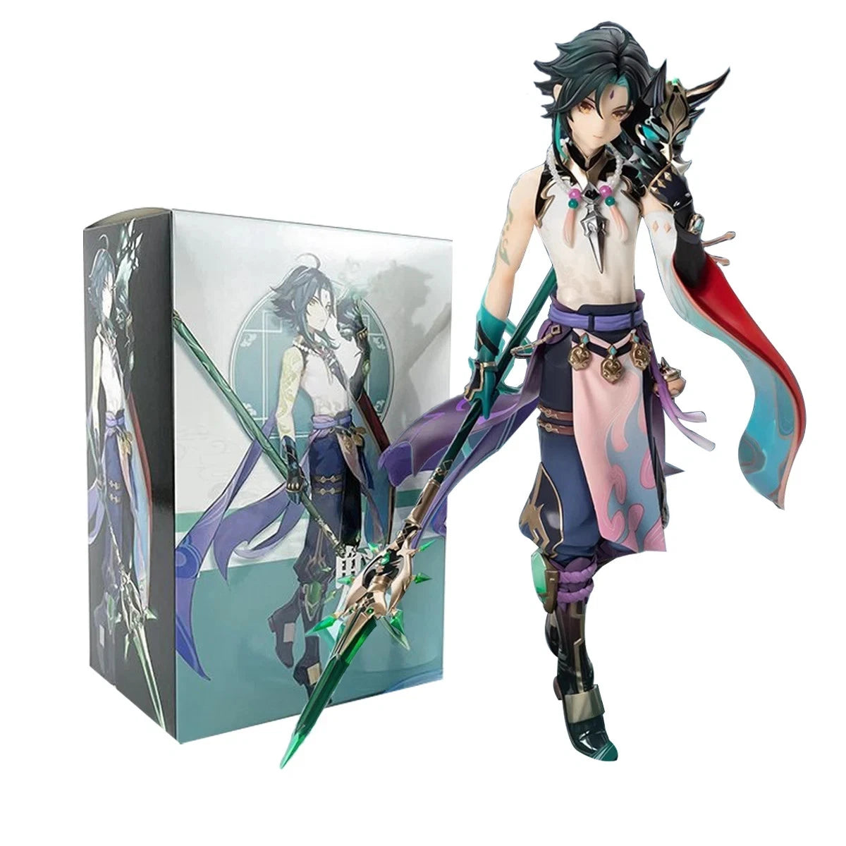 Xiao Vigilant Yaksha Genshin Impact Anime Figure Model Statue PVC 7" [Boxed]