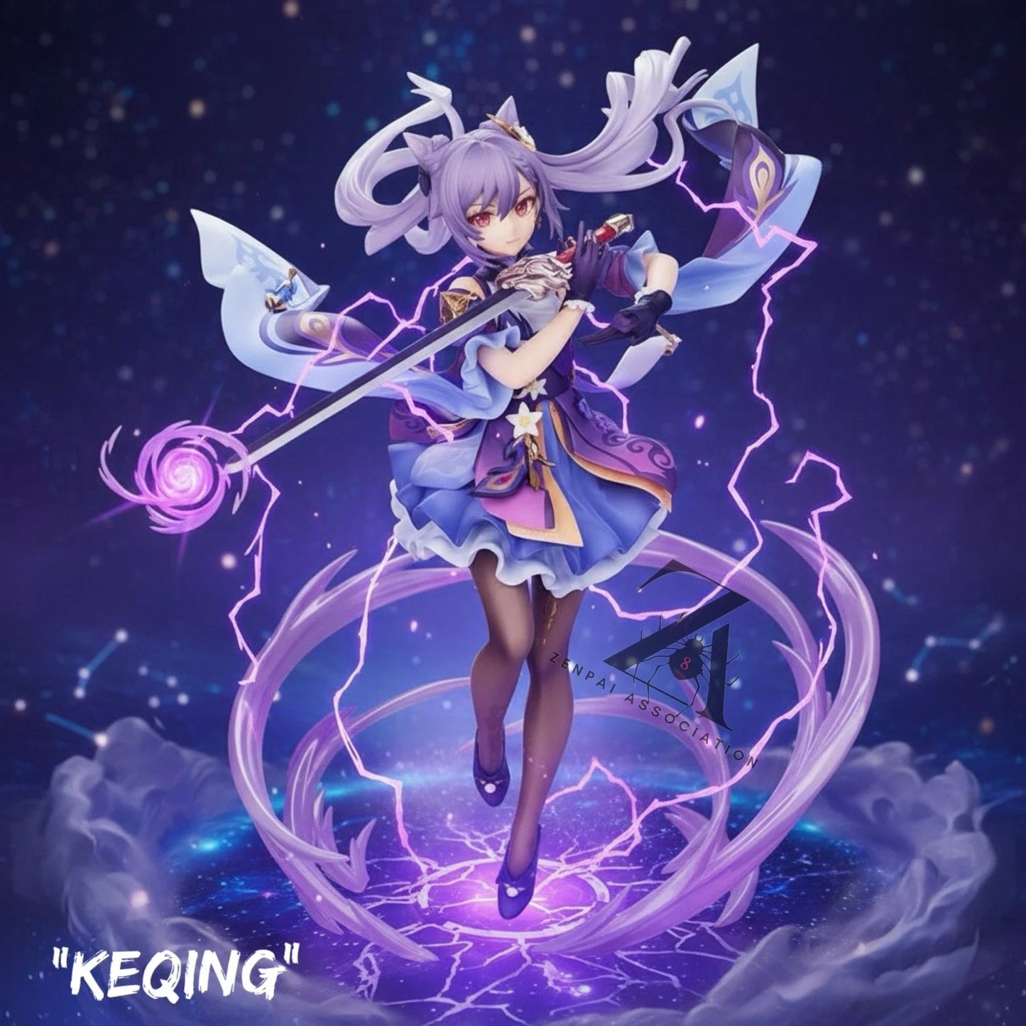 Keqing Driving Thunder Genshin Impact RPG Limited Edition Figure PVC 9" [Boxed]