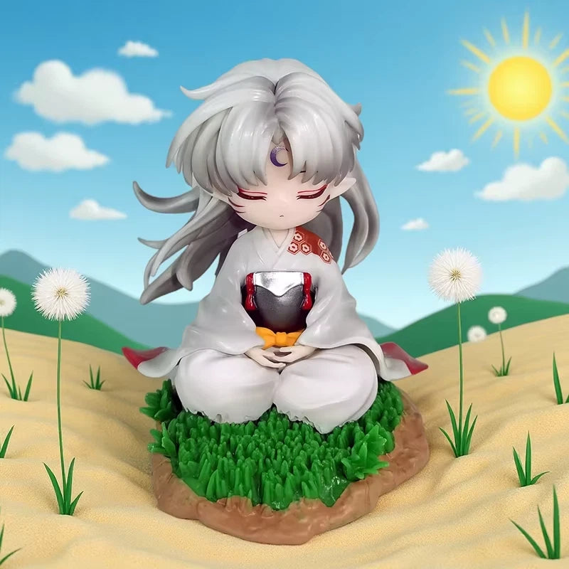 Sesshoumaru Meditating Chibi InuYasha Anime Figure Model Statue PVC 5" [No Box]