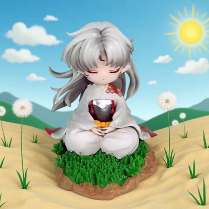 Sesshoumaru Meditating Chibi InuYasha Anime Figure Model Statue PVC 5" [No Box]