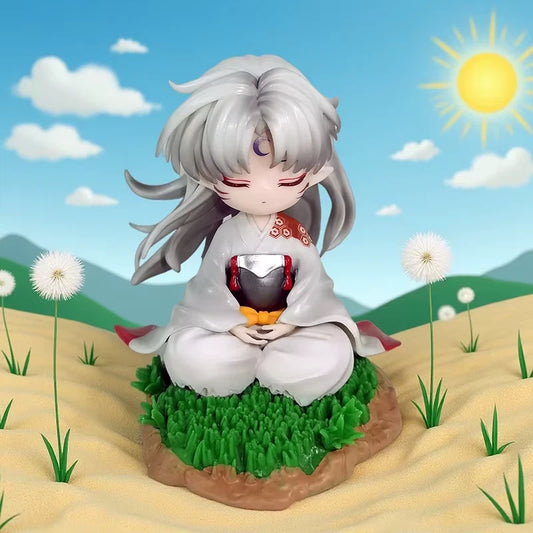 Sesshoumaru Meditating Chibi InuYasha Anime Figure Model Statue PVC 5" [No Box]