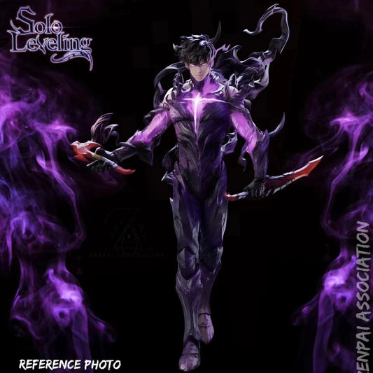 Sung Jinwoo Shadow King Solo Leveling Top-Rated Anime Figure PVC 8.4" [No Box]