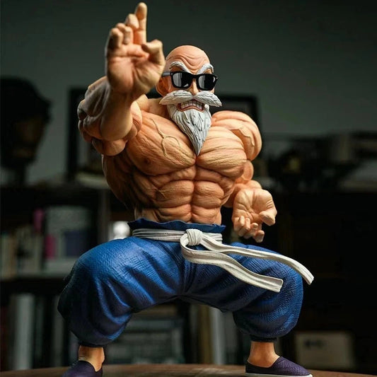 Master Roshi Buff Dragon Ball Z Classic Anime Figure Model Statue PVC 4" [No Box]