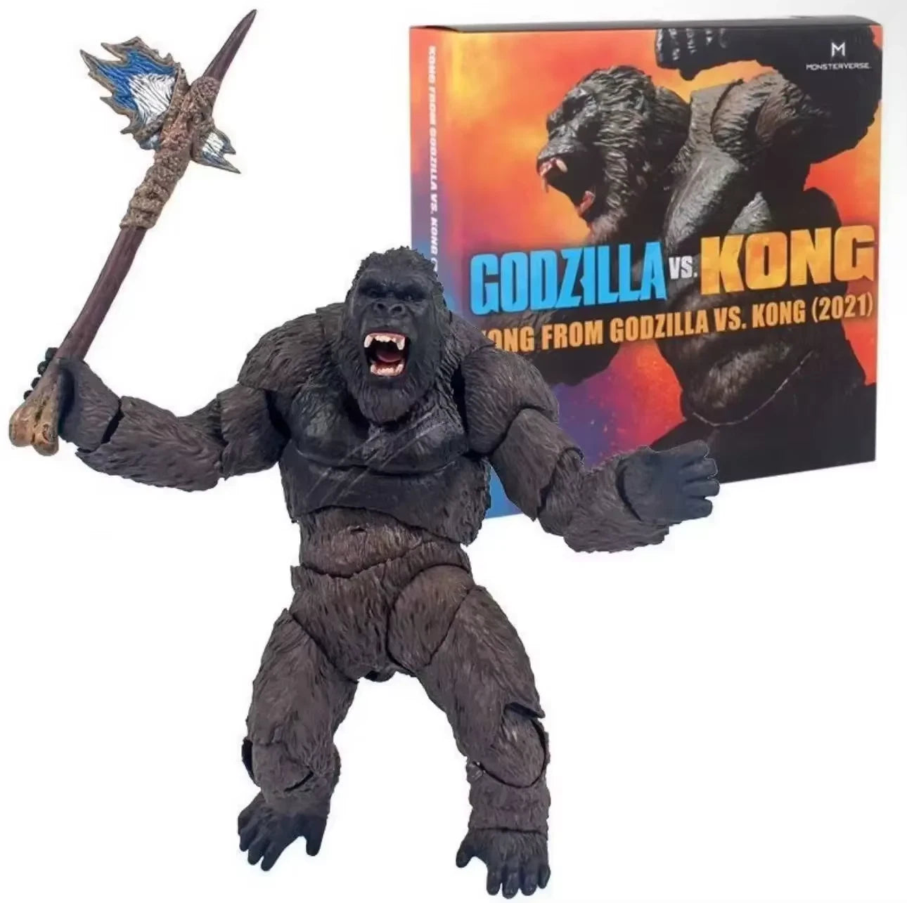 King Kong vs Godzilla Collectible Adjustable Action Figure Model PVC 6" [Boxed]
