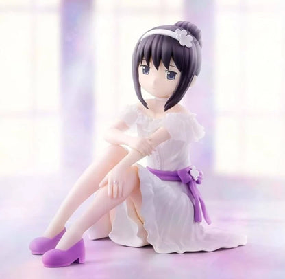 Homura Akemi Sitting Puella Magi Madoka Magica Desktop Anime Figure PVC 4" [Boxed]