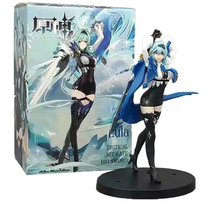 Eula the Spindrift Knight Genshin Impact Anime Figure Model Statue PVC 7" [Box]