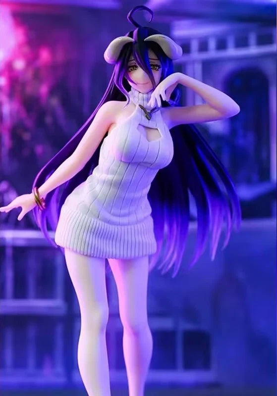 Albedo Knit Dress Succubus OVERLORD Anime Figure Model Statue PVC 8" [Boxed]