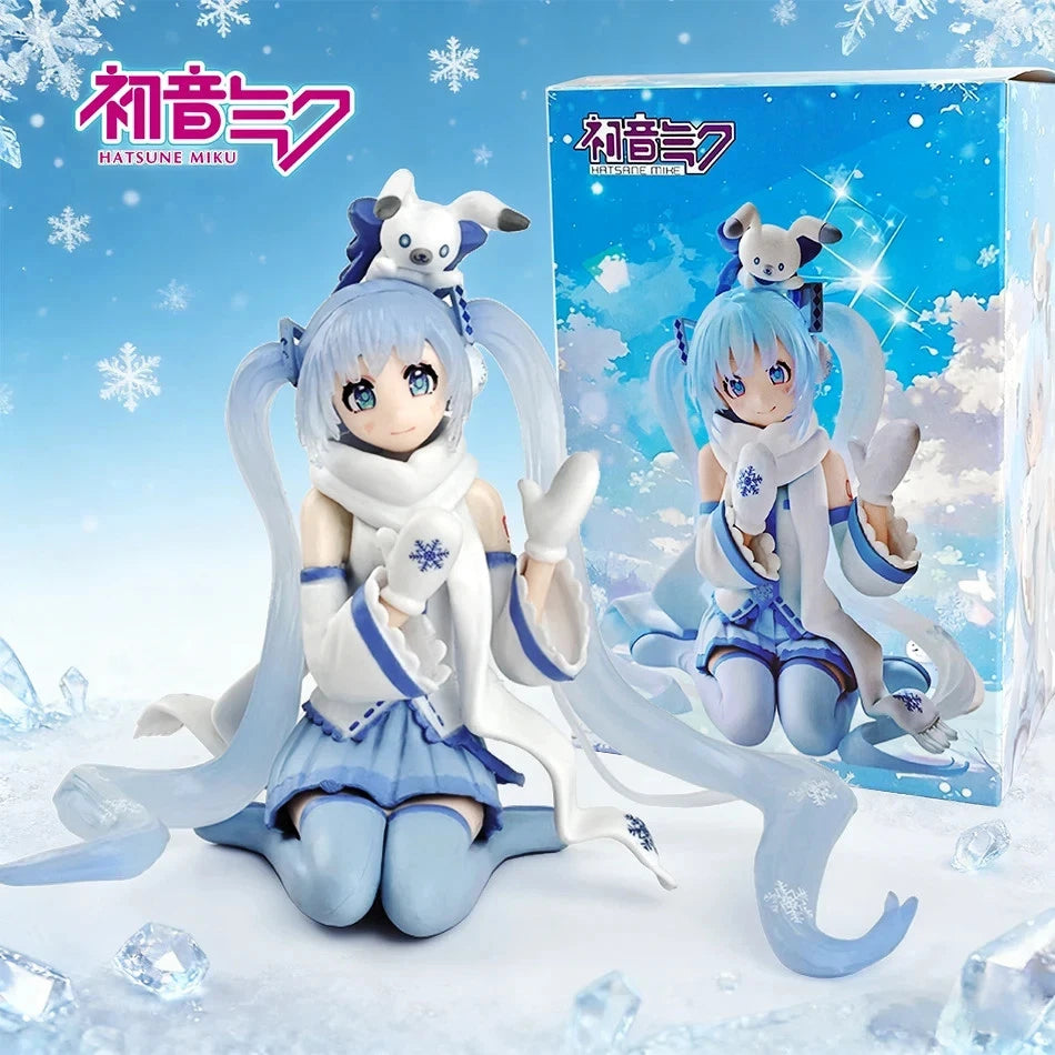 Hatsune Miku Snow Sky Town Ver Project DIVA Vocaloid Anime Figure PVC 5" [Box]