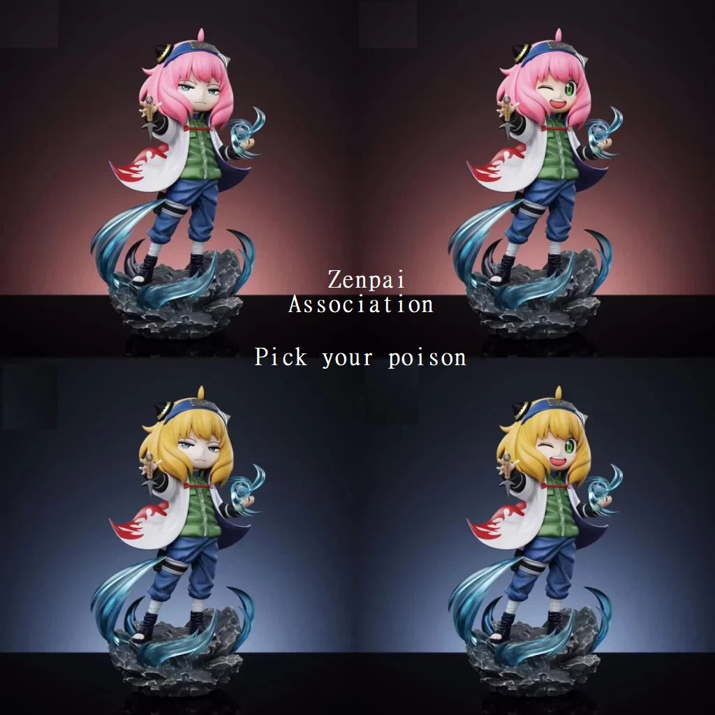 Anya Forger Minato Hokage Outfit Spy × Family Naruto Anime Kawaii Figure PVC 5.1" [Boxed]