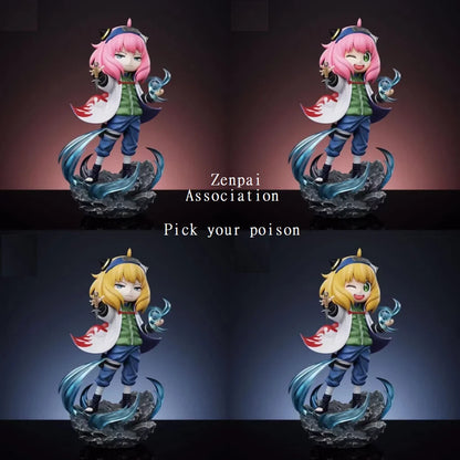 Anya Forger Minato Hokage Outfit Spy × Family Naruto Anime Kawaii Figure PVC 5.1" [Boxed]