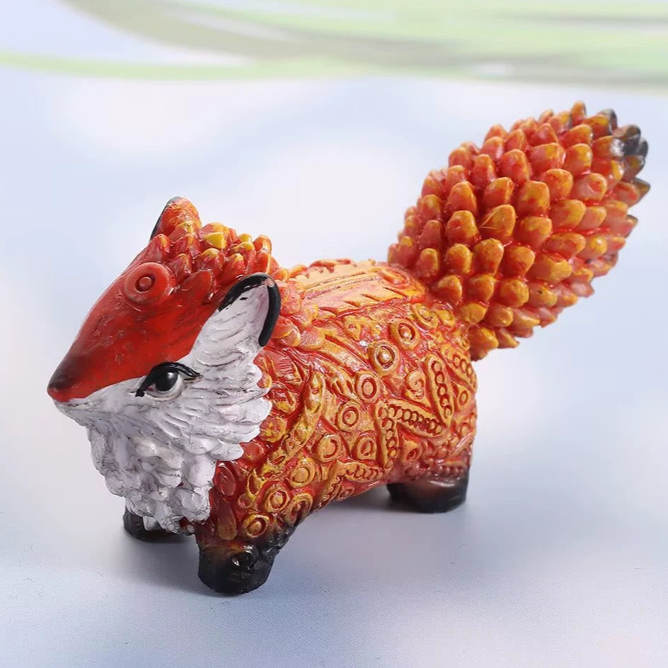 Amatsu Fox Chaste☆Chase! Ornament Home Decor Cute Statue Resin PVC 1.5" [No Box]