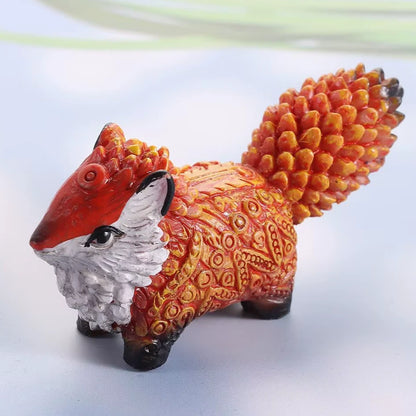 Amatsu Fox Chaste☆Chase! Ornament Home Decor Cute Statue Resin PVC 1.5" [No Box]