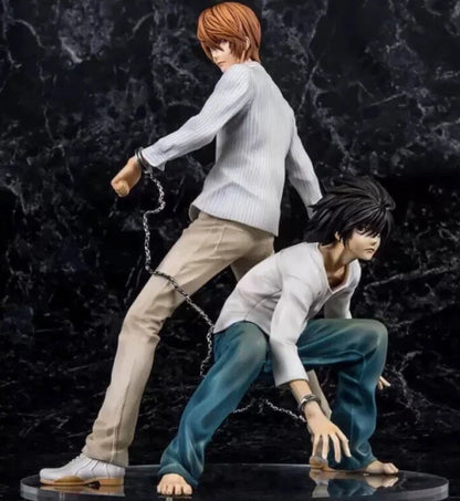 Light Yagami vs L Lawliet Death Note Collectible Anime Figure PVC 8.5" [Boxed]