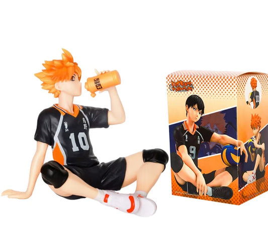 Shoyo Hinata Drinking Water Haikyu!! Classic Anime Figure Model PVC 4" [Boxed]