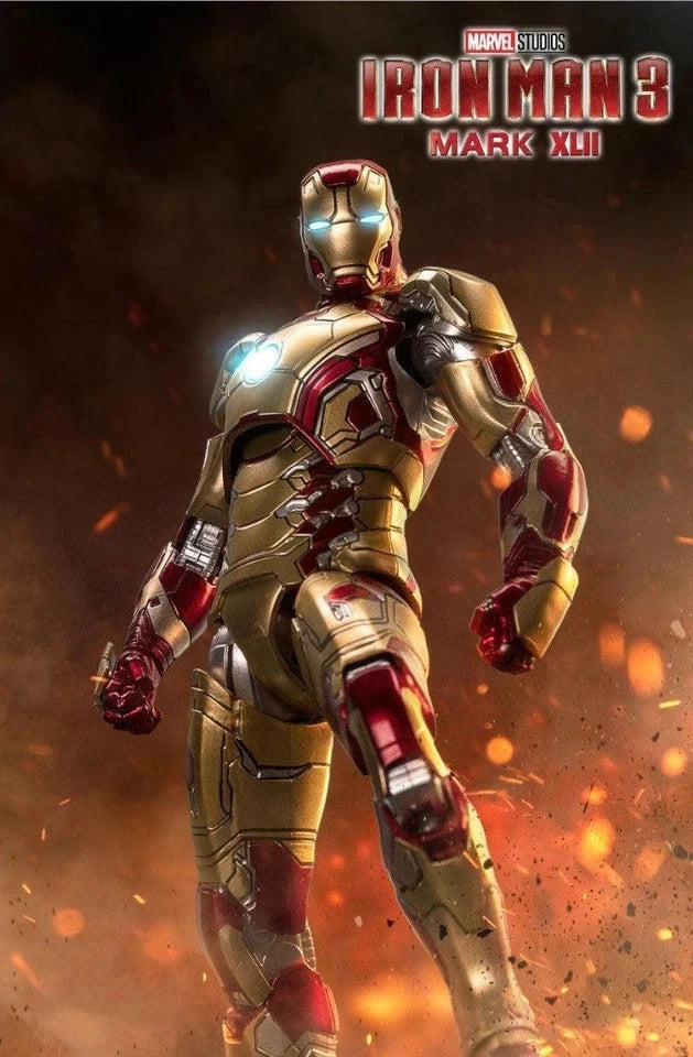 Iron Man Mark 42 Marvel Adjustable Classic Action Figure Model PVC 6" [Boxed]
