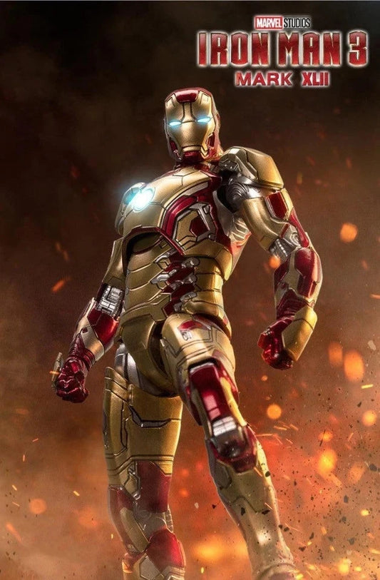 Iron Man Mark 42 Marvel Adjustable Classic Action Figure Model PVC 6" [Boxed]