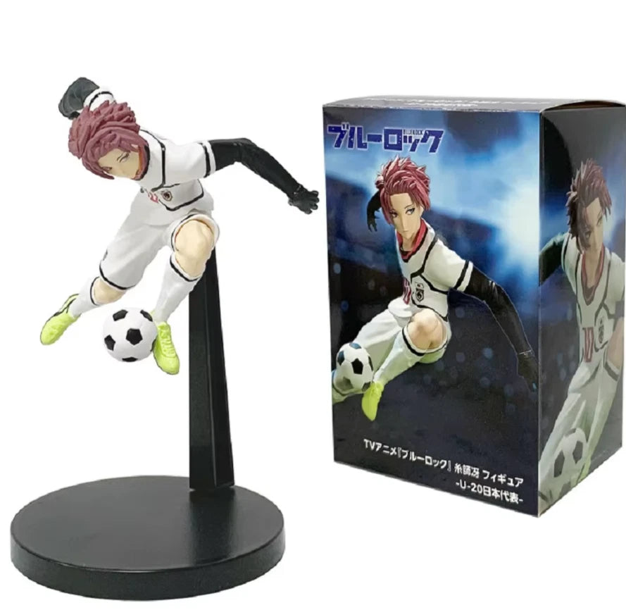 Itoshi Sae Soccer Uniform Blue Lock Signature Anime Figure Model PVC 5" [Boxed]