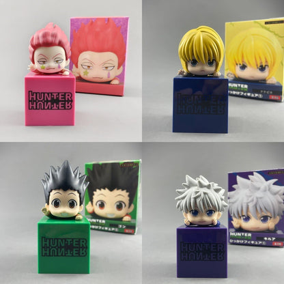Killua, Gon, Kurapika, Hisoka Chibi Hunter × Hunter Anime Figure Model Statue PVC 4" [Boxed]