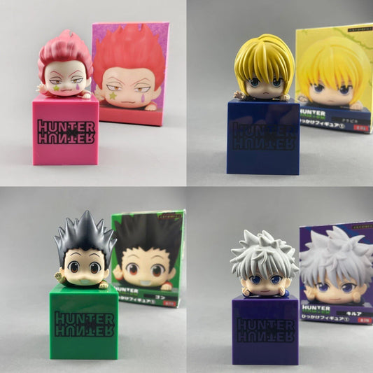 Killua, Gon, Kurapika, Hisoka Chibi Hunter × Hunter Anime Figure Model Statue PVC 4" [Boxed]