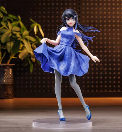 Mai Sakurajima Pretty Dress Rascal Does Not Dream Anime Kawaii Figure PVC 7.5" [No Box]