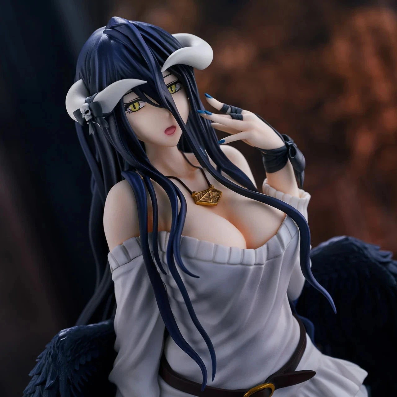 Albedo Queen of Nazarick OVERLORD Cute Anime Figure Model Statue PVC 8" [No Box]