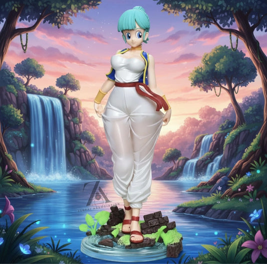 Bulma Arabian Style Dragon Ball Z Curvy Anime Figure PVC 11" [No Box] *Adult Collectible*