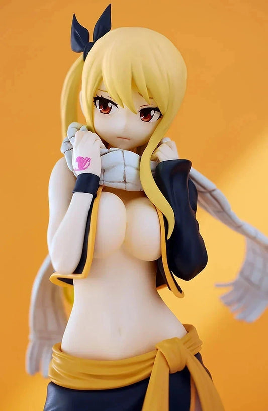 Lucy Heartfilia Natsu's Costume Fairy Tail Exclusive Anime Figure PVC 6.2" [Boxed] *Adult Collectible*