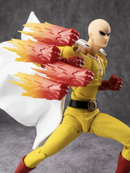 Saitama Bald Cape One Punch Man Adjustable Popular Anime Figure PVC 6" [Boxed]