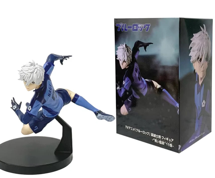 Seishiro Nagi Soccer Uniform Blue Lock Iconic Anime Figure Model PVC 5" [Boxed]