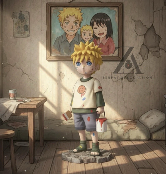 Sad Little Naruto Uzumaki Anime Collectible Figure PVC 6" [No Box] No Parents :(