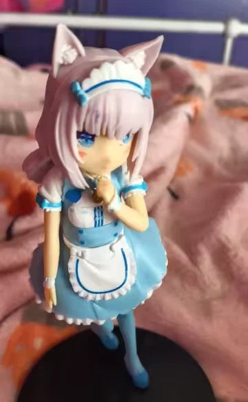 Chocola & Vanilla Maid Outfit Nekopara Anime Figure Model Statue PVC 7" [Boxed]