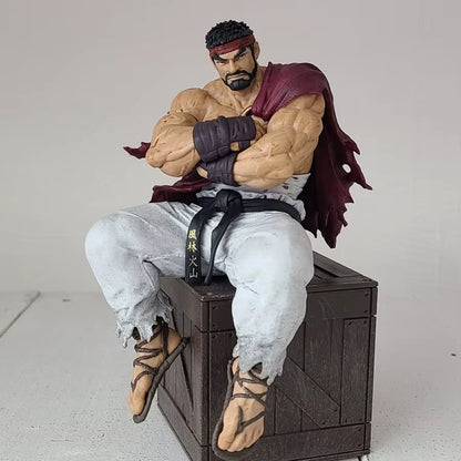 Ryu Beard Ver. Street Fighter Noodle Stopper Figure Model Statue PVC 5.5" [Boxed]