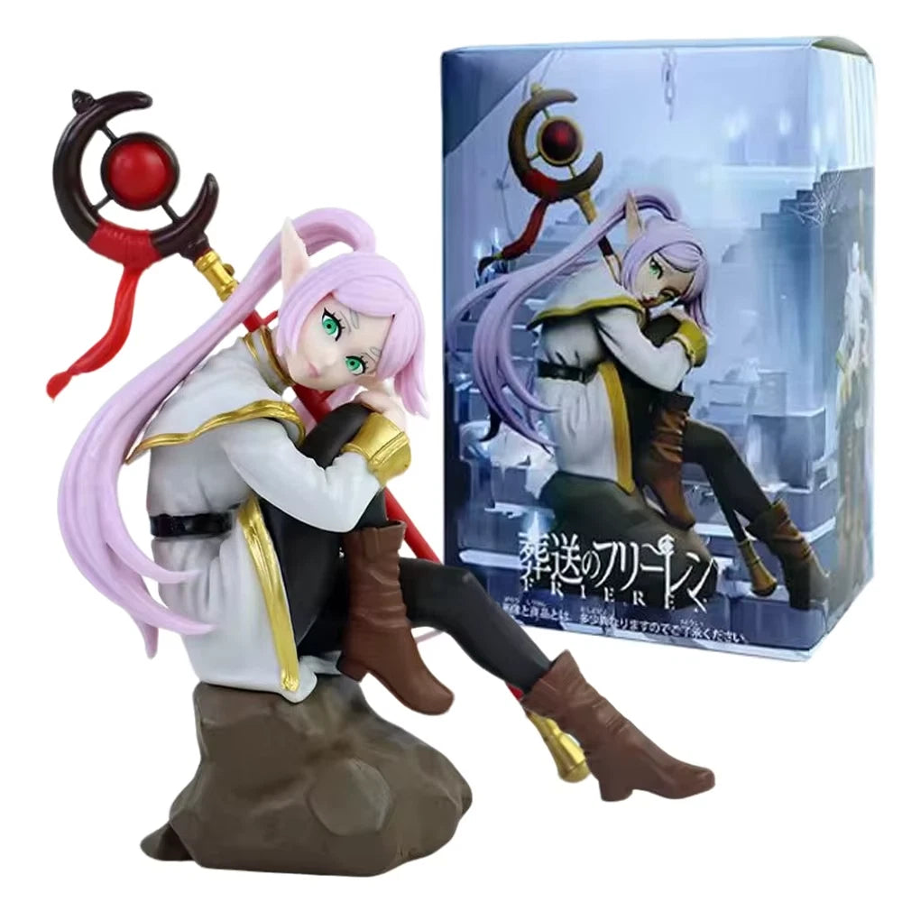 Frieren Sitting Frieren: Beyond Journey's End Anime Figure Model PVC 5.4" [Boxed]