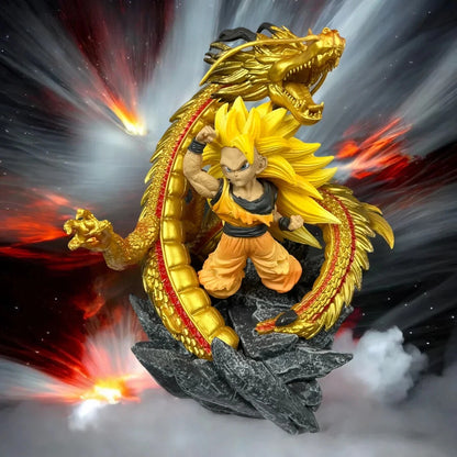 Goku SSJ3 Super Dragon Fist Dragon Ball Z Chibi Anime Figure PVC 5.5" [No Box]